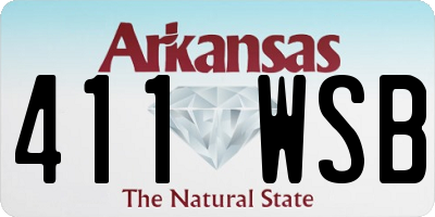 AR license plate 411WSB