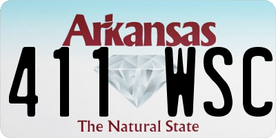 AR license plate 411WSC