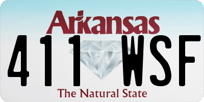 AR license plate 411WSF