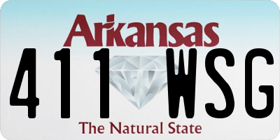 AR license plate 411WSG