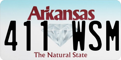 AR license plate 411WSM