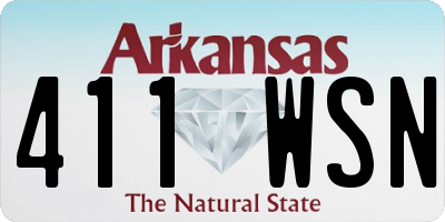 AR license plate 411WSN
