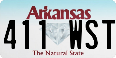 AR license plate 411WST
