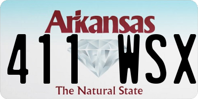 AR license plate 411WSX