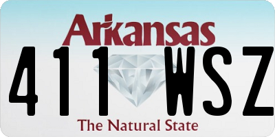 AR license plate 411WSZ