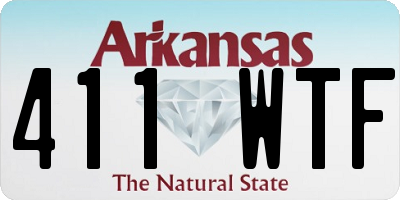 AR license plate 411WTF