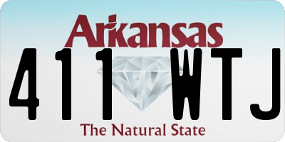 AR license plate 411WTJ