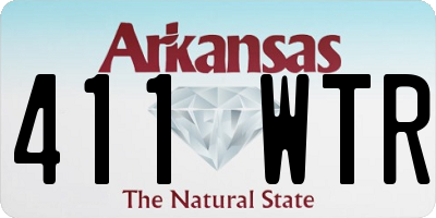 AR license plate 411WTR