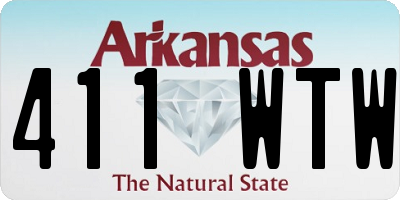 AR license plate 411WTW