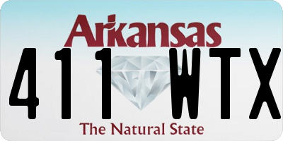 AR license plate 411WTX