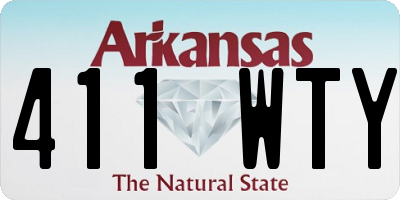 AR license plate 411WTY