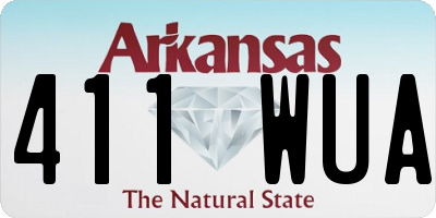 AR license plate 411WUA