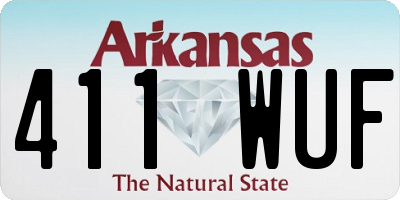 AR license plate 411WUF