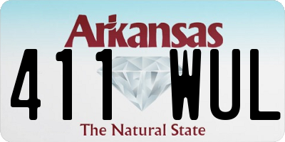 AR license plate 411WUL