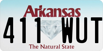 AR license plate 411WUT