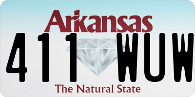 AR license plate 411WUW