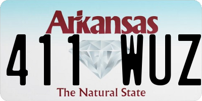 AR license plate 411WUZ