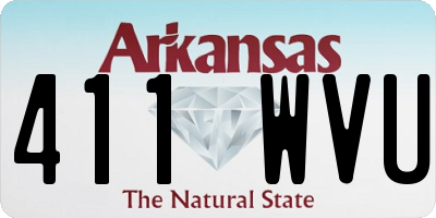 AR license plate 411WVU