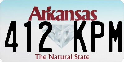 AR license plate 412KPM