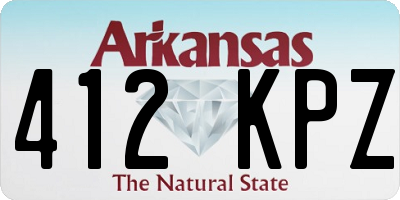 AR license plate 412KPZ