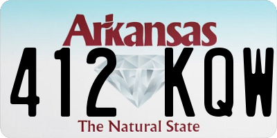 AR license plate 412KQW