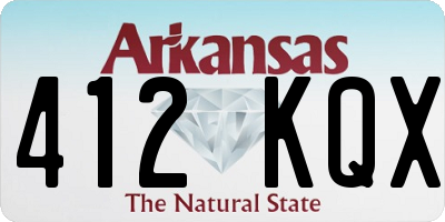 AR license plate 412KQX