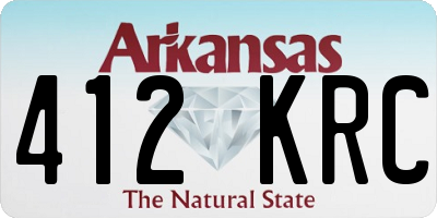 AR license plate 412KRC