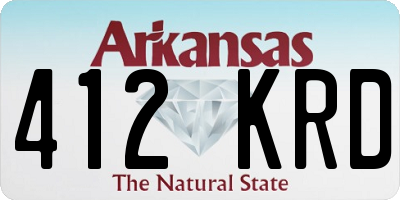AR license plate 412KRD