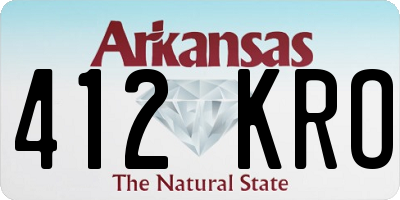 AR license plate 412KRO