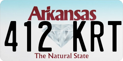 AR license plate 412KRT