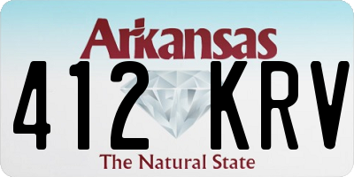 AR license plate 412KRV