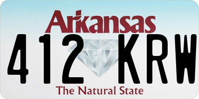 AR license plate 412KRW
