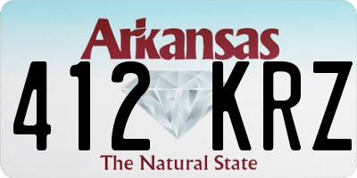 AR license plate 412KRZ
