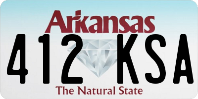 AR license plate 412KSA