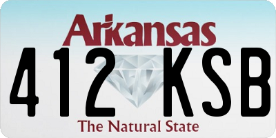 AR license plate 412KSB