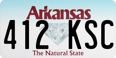 AR license plate 412KSC