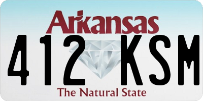 AR license plate 412KSM