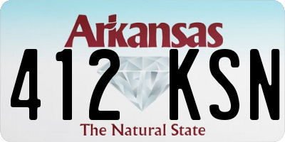 AR license plate 412KSN