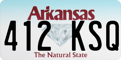 AR license plate 412KSQ