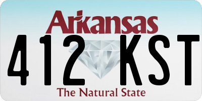 AR license plate 412KST