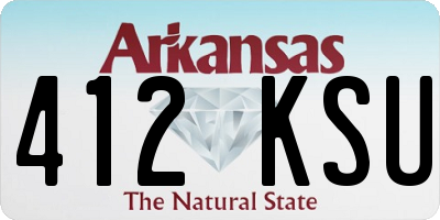 AR license plate 412KSU