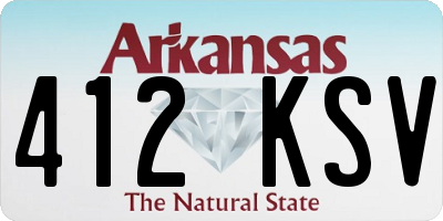 AR license plate 412KSV
