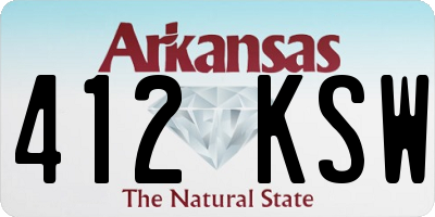 AR license plate 412KSW