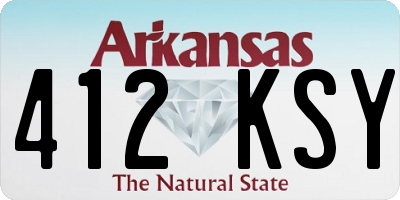 AR license plate 412KSY