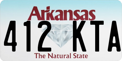 AR license plate 412KTA
