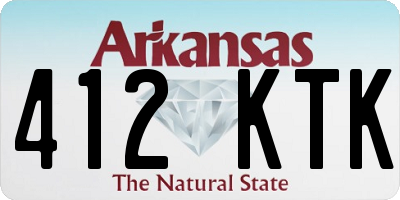 AR license plate 412KTK