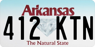 AR license plate 412KTN