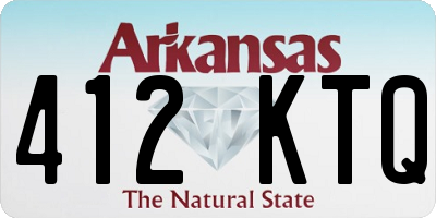 AR license plate 412KTQ
