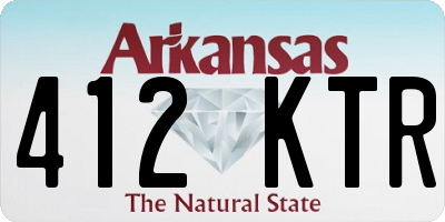 AR license plate 412KTR