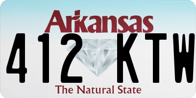 AR license plate 412KTW